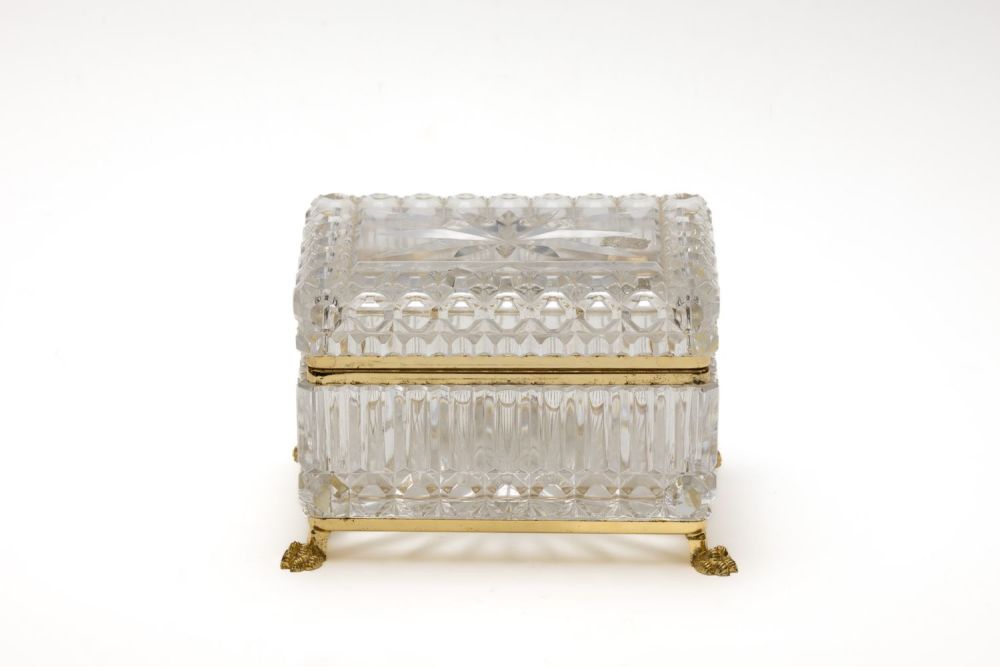 Lot 93: A Vintage Bohemian Crystal Box from the Early...