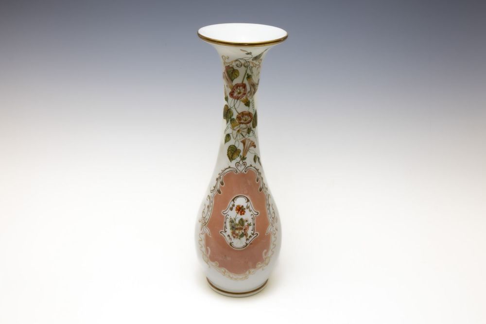 Lot 131: A Victorian Large Opaline Baccarat Vase from the...