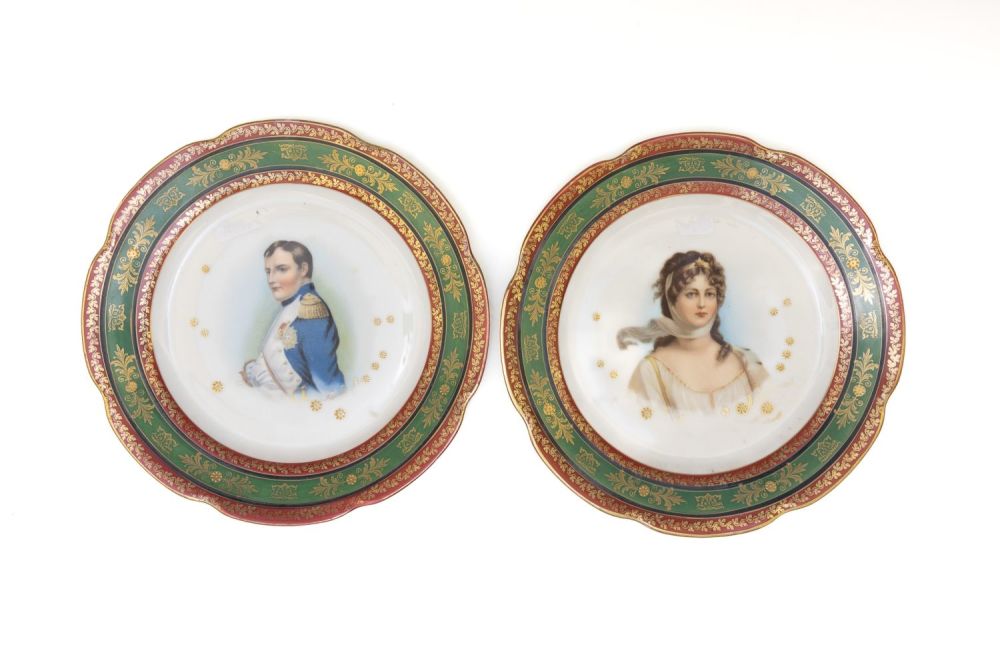 Lot 137: A Lot of 2 Vintage Continental Porcelain Plates.