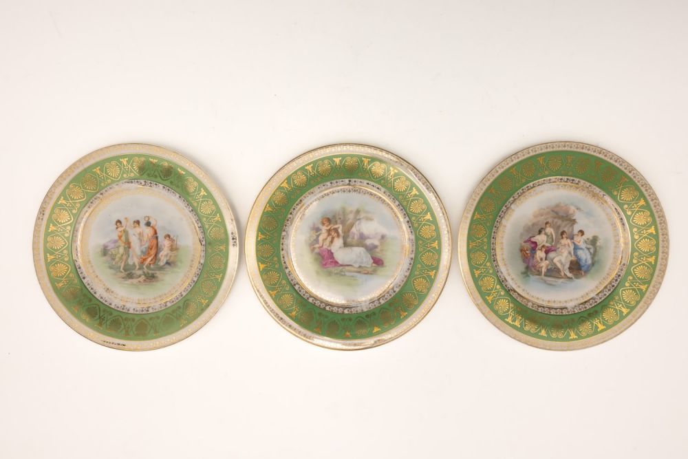 Lot 144: A Lot of 3 Austrian Porcelain Plates from...