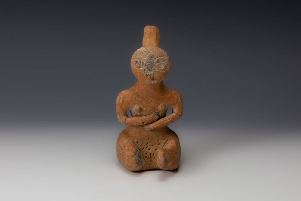 Lot 197: A Late Minoan or Turkish Terracotta Figure of...