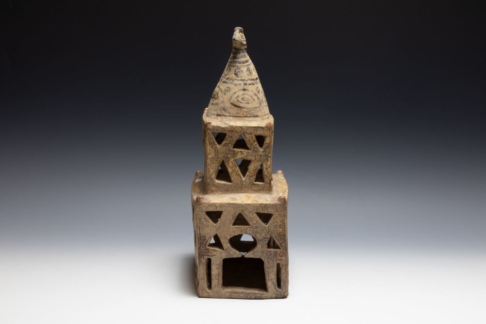 Lot 220: A Terracotta Lantern in the Form of a...