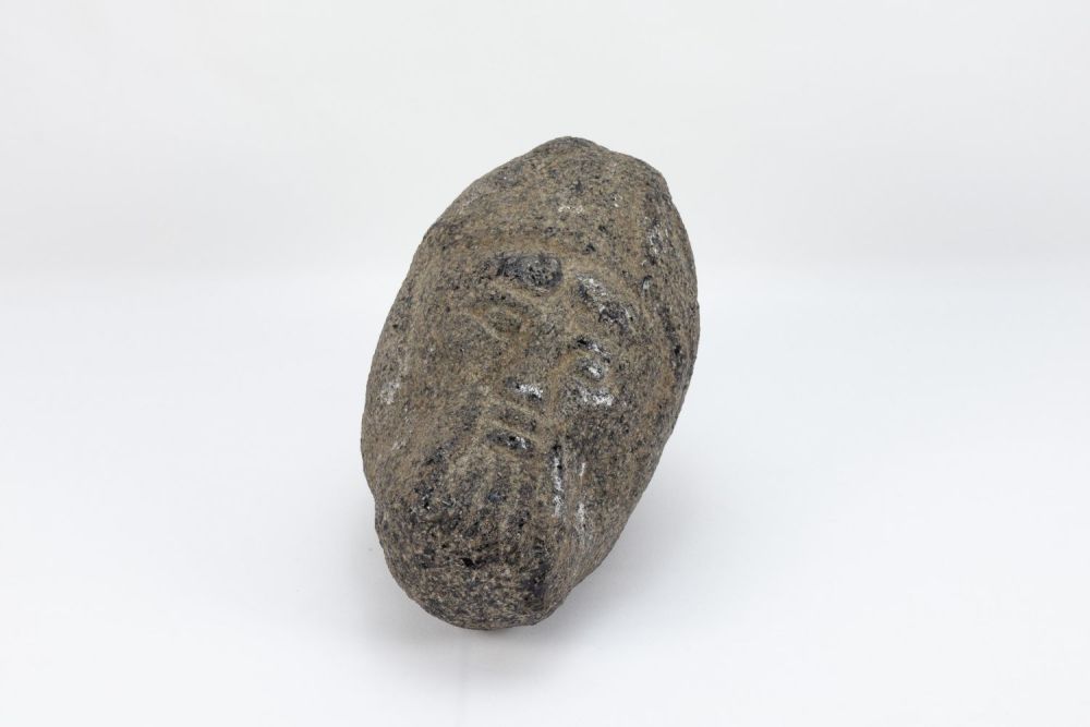 Lot 232: A Gloss (Obsidian) Head of a Man from...
