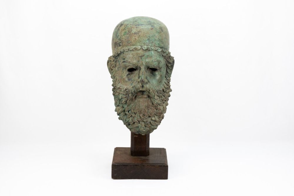 Lot 234: A Bronze Figure of a Greek Statesman's Head...