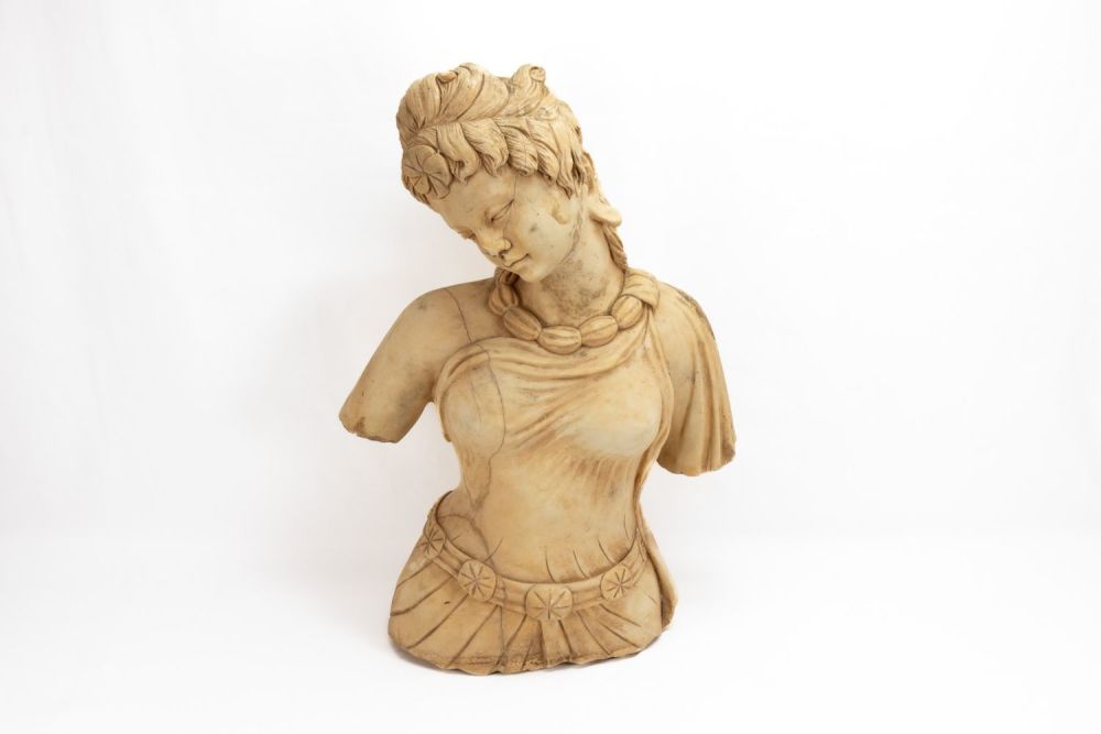 Lot 235: A Marble Bust of a Lady in the...