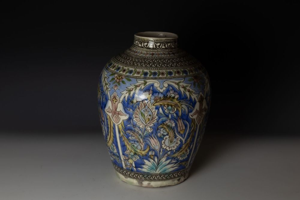 Lot 309: A Large Islamic Qajar Vase from the 19th...