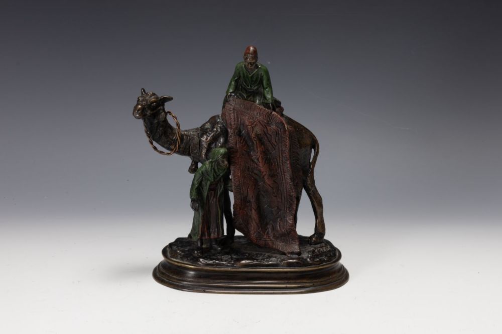 Lot 428: An Austrian Bergman Bronze Figure of a Man...