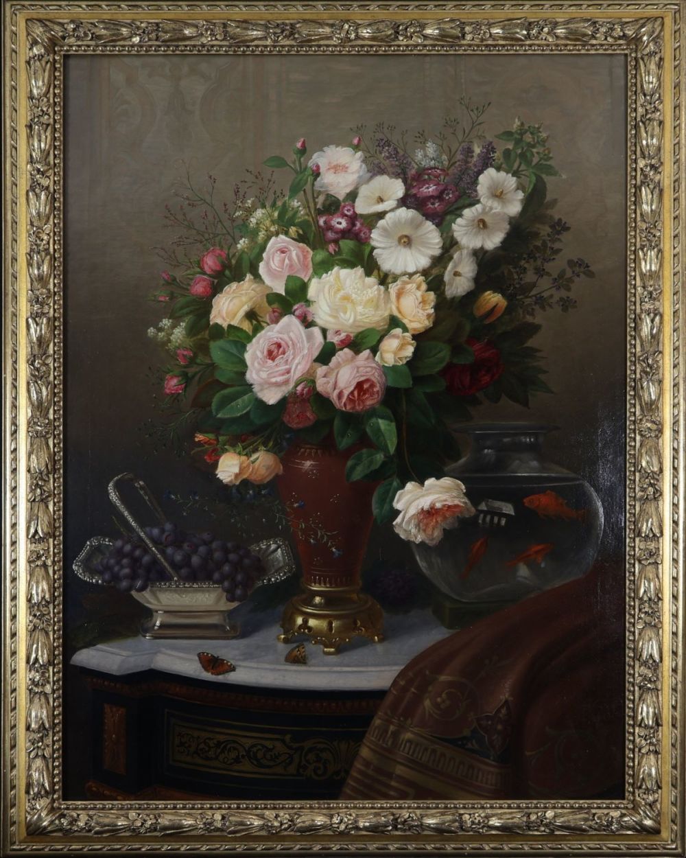 Lot 486: A Large 19th Century Still Life Painting of...