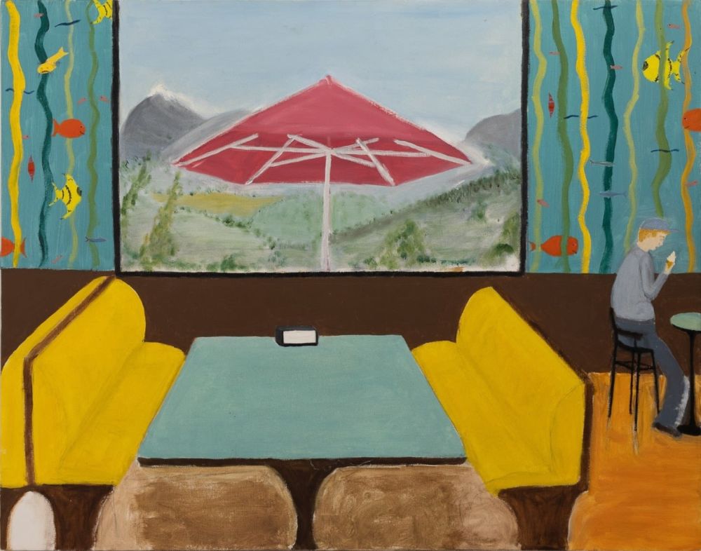 Lot 493: A Painting in the Style of David Hockney...