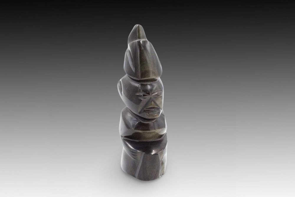 Lot 500: An Aztec Idol of a Tiger Eye