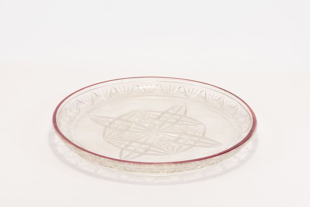 Lot 20: An Art Nouveau Decanter Tray of Tulip Petal...