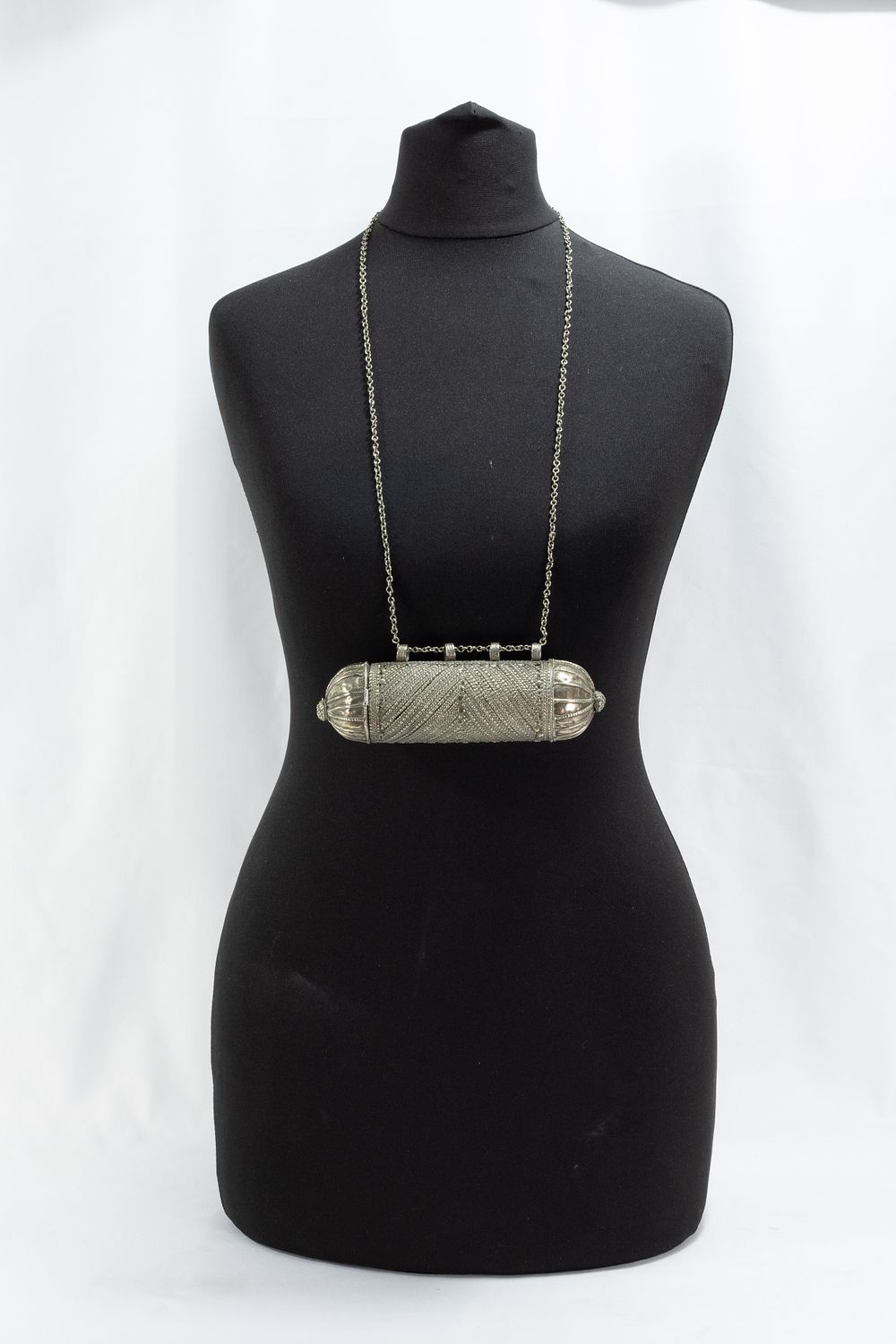 Lot 54: A Large Tribal Yemeni Handmade Silver Amulet.