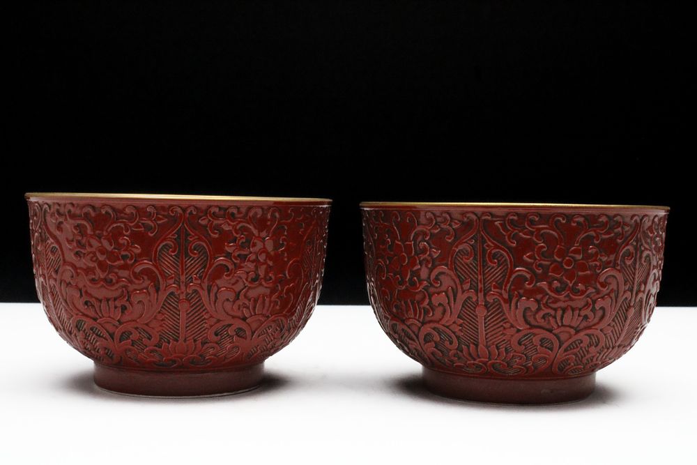 Lot 79: A Rare Chinese Pair of Porcelain Coral Red...