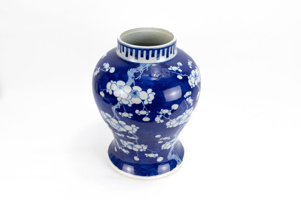 Lot 87: A Chinese Blue & White Jar Decorated with...
