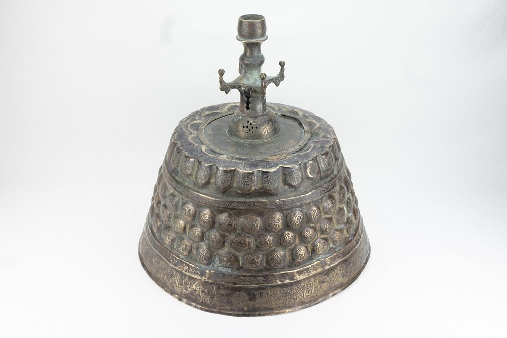 Lot 191: An Islamic Khorasan Bronze Candle Stand from the...