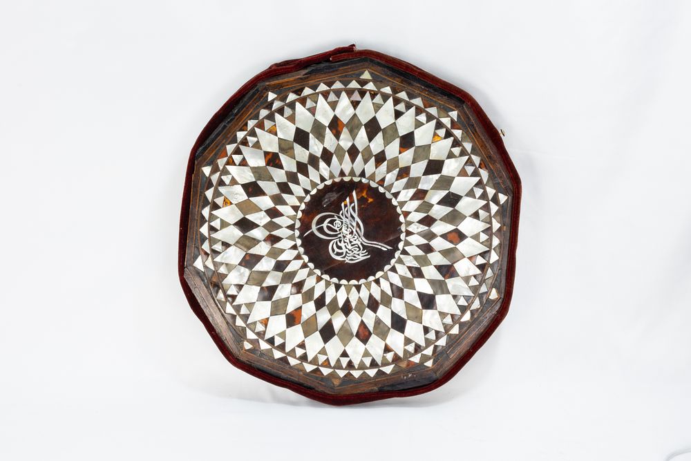 Lot 230: An Islamic Ottoman Turtle Shell Table Top from...