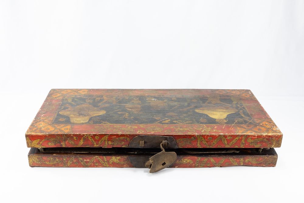 Lot 255: A Tibetan Wooden Medical Box from Circa 1900