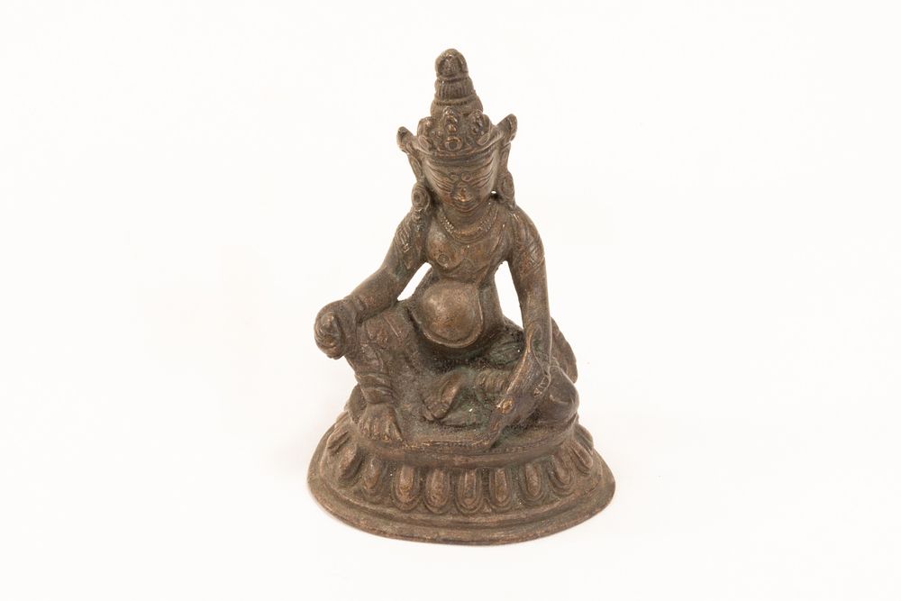 Lot 265: A Tibetan Bronze Buddhist Figure of Jambhala from...