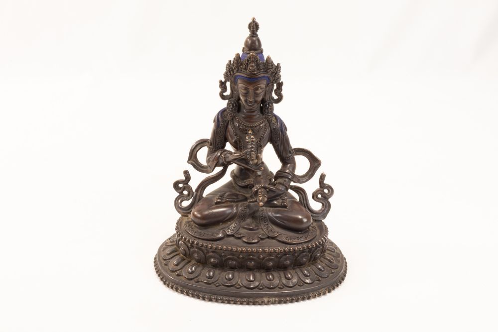 Lot 269: A Tibetan Bronze Buddhist Figure of Vajrasattva from...