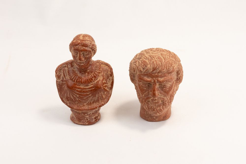 Lot 278: A Lot of 2 Terracotta Figures of a...