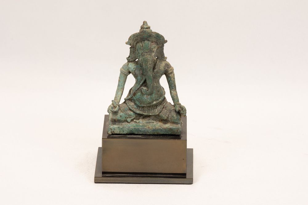 Lot 288: A Cambodian Bronze Figure of Ganesh from the...