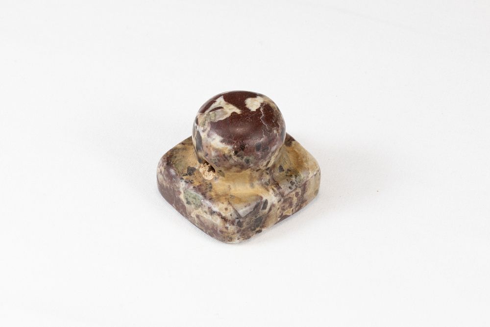 Lot 308: A Neo Assyrian Large Banded Agate Stamp Steel...