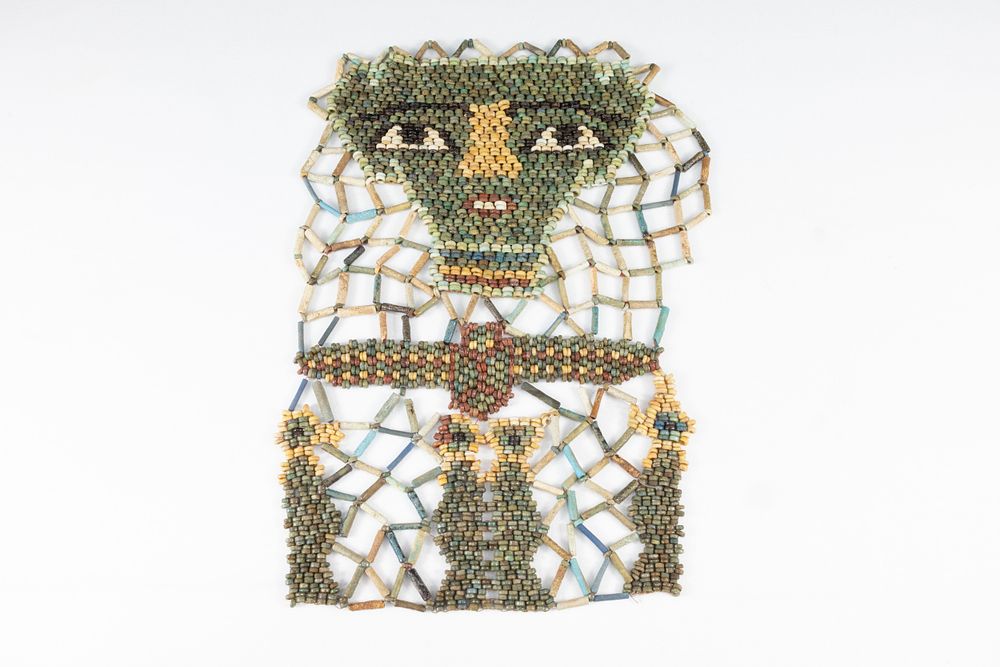 Lot 342: An Ancient Egypt, Late Period Faience Beads Mummy...
