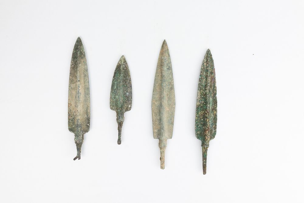 Lot 355: A Lot of 4 Luristani Bronze Daggers.