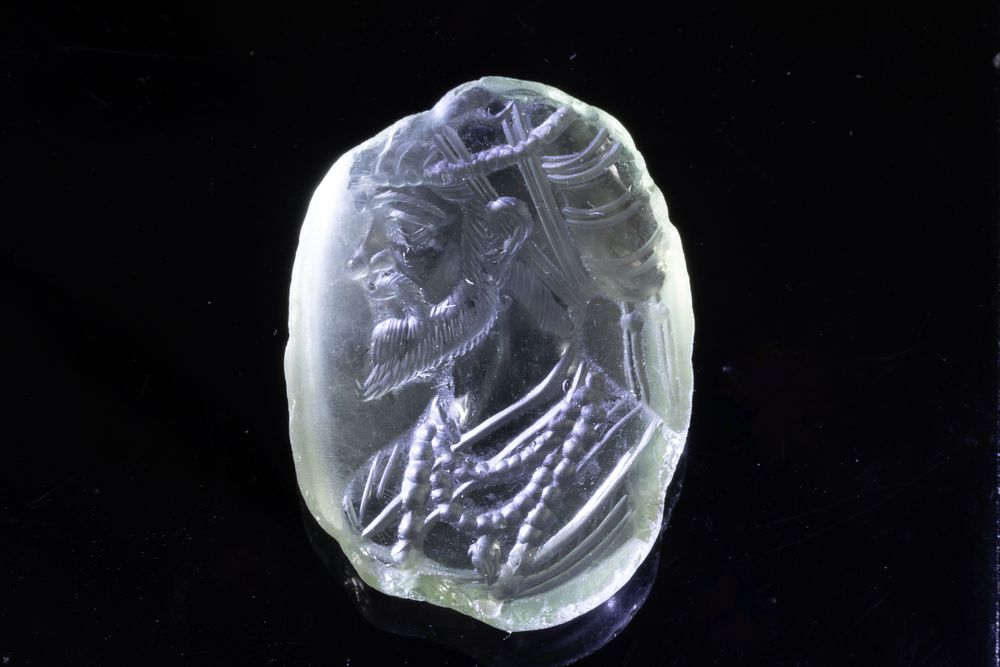 Lot 27: An Islamic Indian Mughal Intaglio Depicting Probably Emperor...