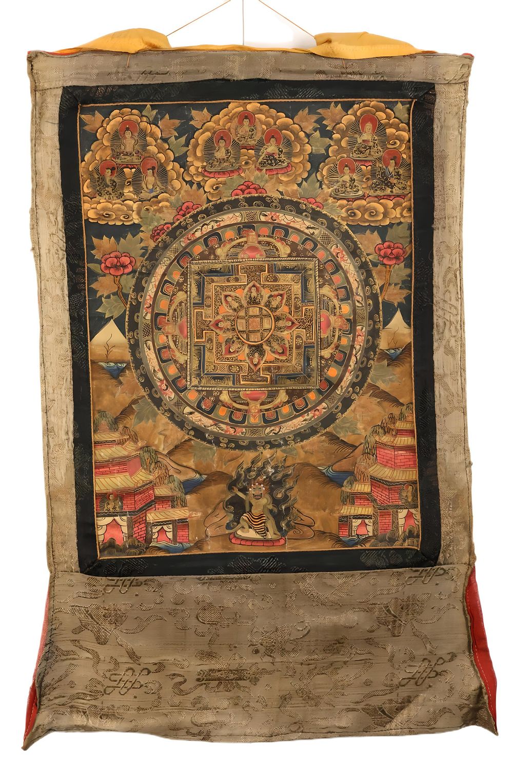 Lot 67: A Tibetan Mandala Thangka Painting from the Early...