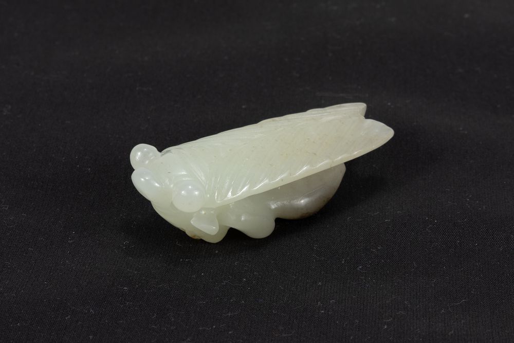 Lot 117: A Chinese Jade Figure of a Fly Insect.