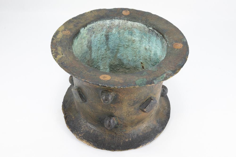 Lot 167: A Large Islamic Bronze Mortar from the 12th...
