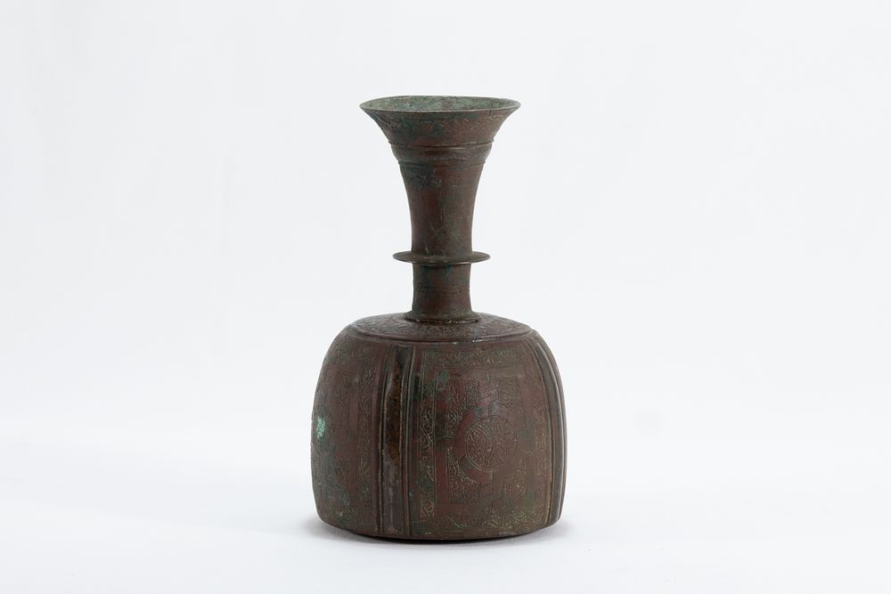 Lot 174: An Islamic Khorasan Bronze Perfume Bottle from the...