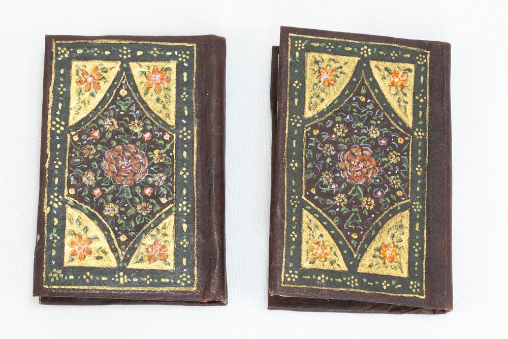 Lot 191: A Lot of 2 Miniature Islamic Books Decorated...