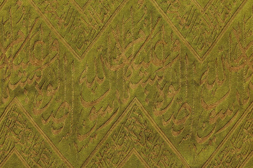 Lot 220: An Islamic Ottoman Green Embroidered Kiswa Depicting Islamic...