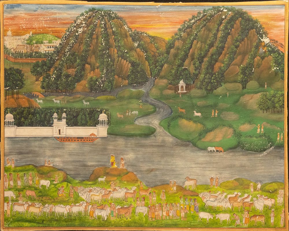 Lot 273: An Indian Hindu Pahadri Painting Depicting the Beauty...
