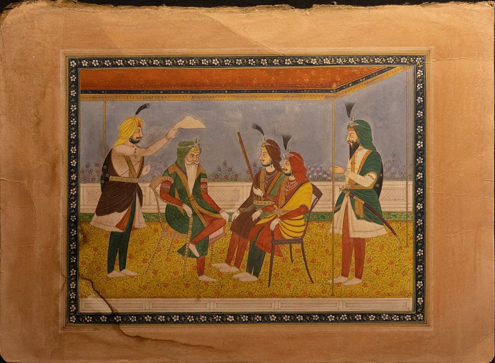Lot 274: An Indian Painting Depicting the Famous Sikh Warrior...