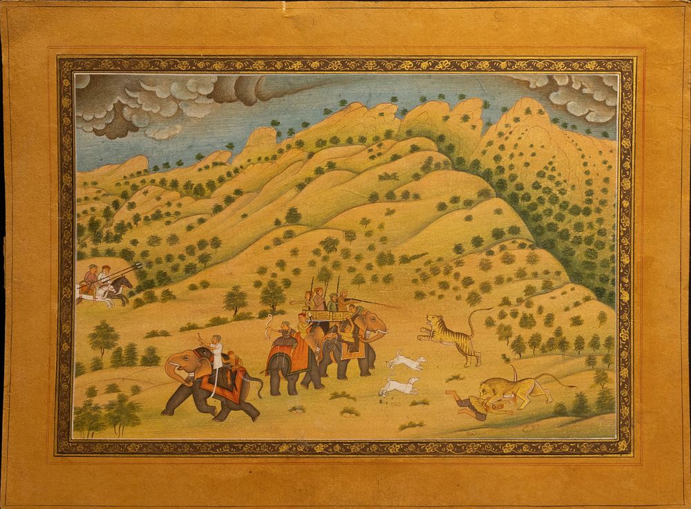 Lot 277: An Indian Painting Depicting the Badshah and his...