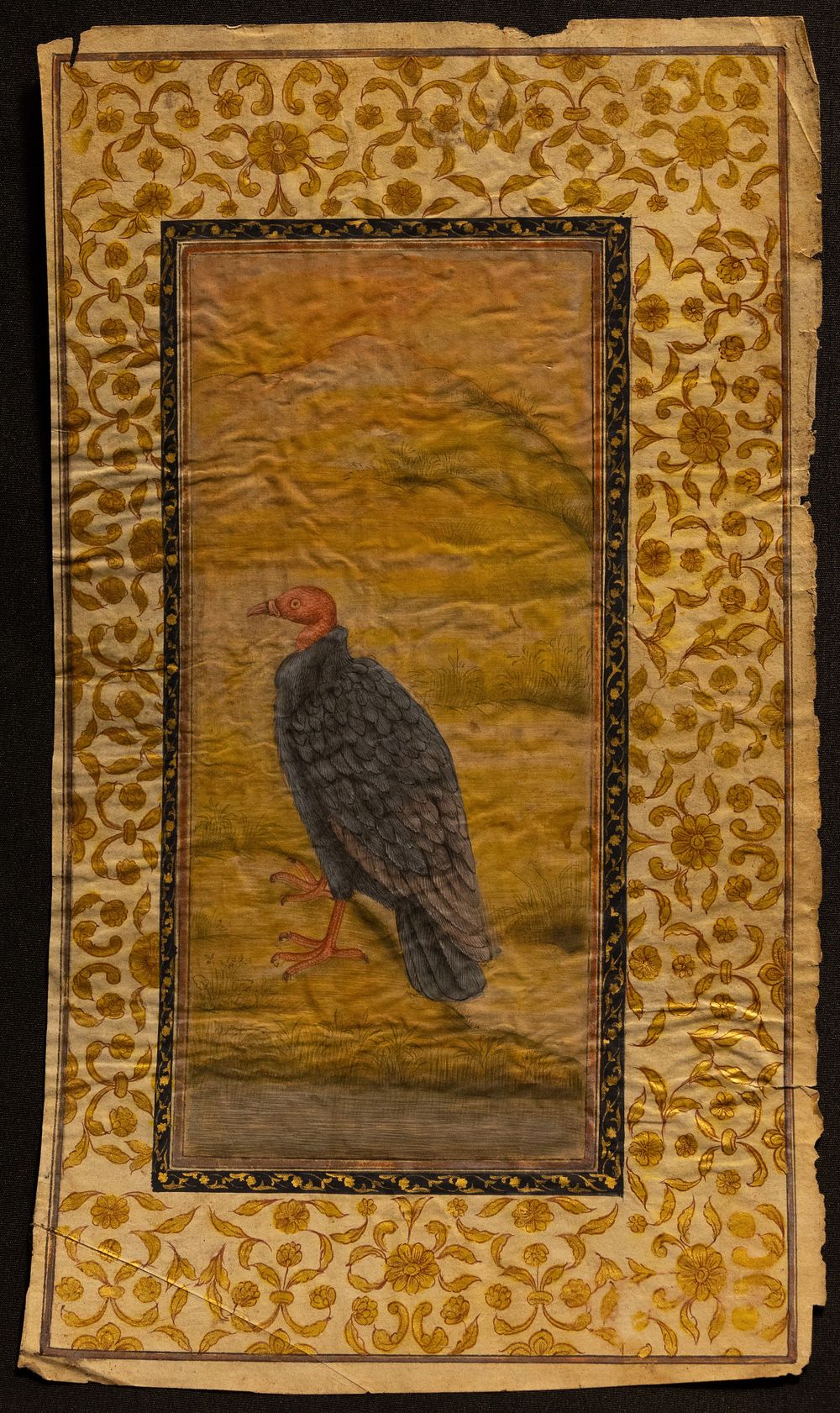 Lot 278: An Indian Mughal Painting of a Vulture with...
