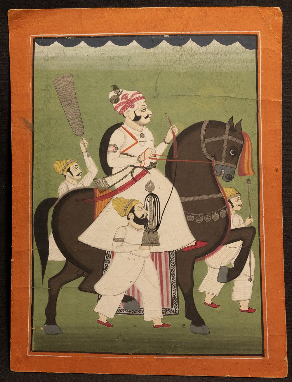 Lot 289: An Indian Opaque Watercolour Painting on Paper Depicting...