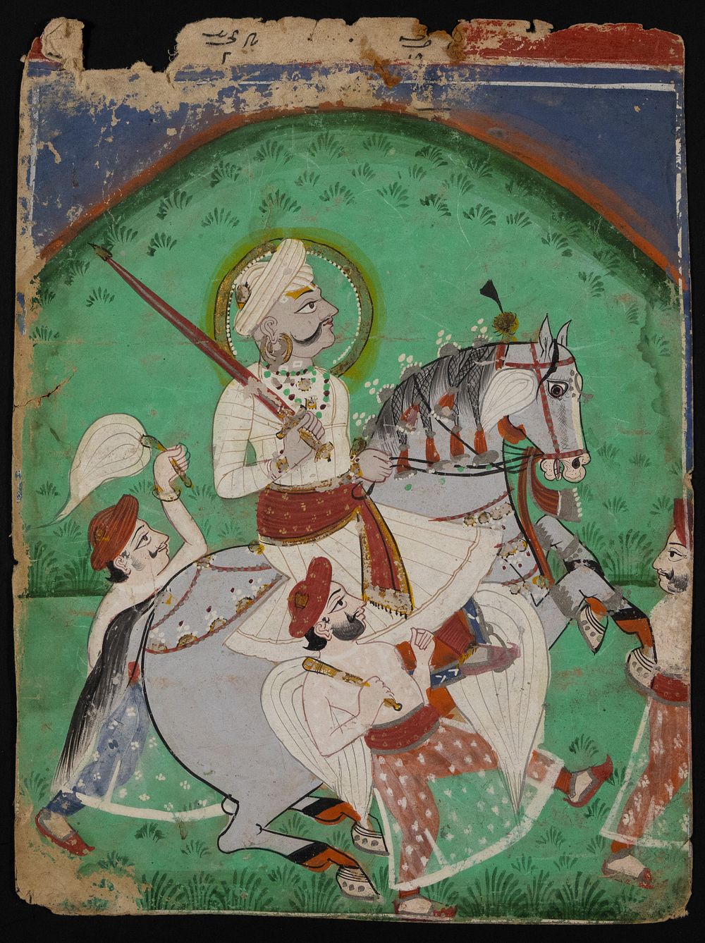 Lot 56: An Indian Miniature of Maharao Ajit Singh ji...