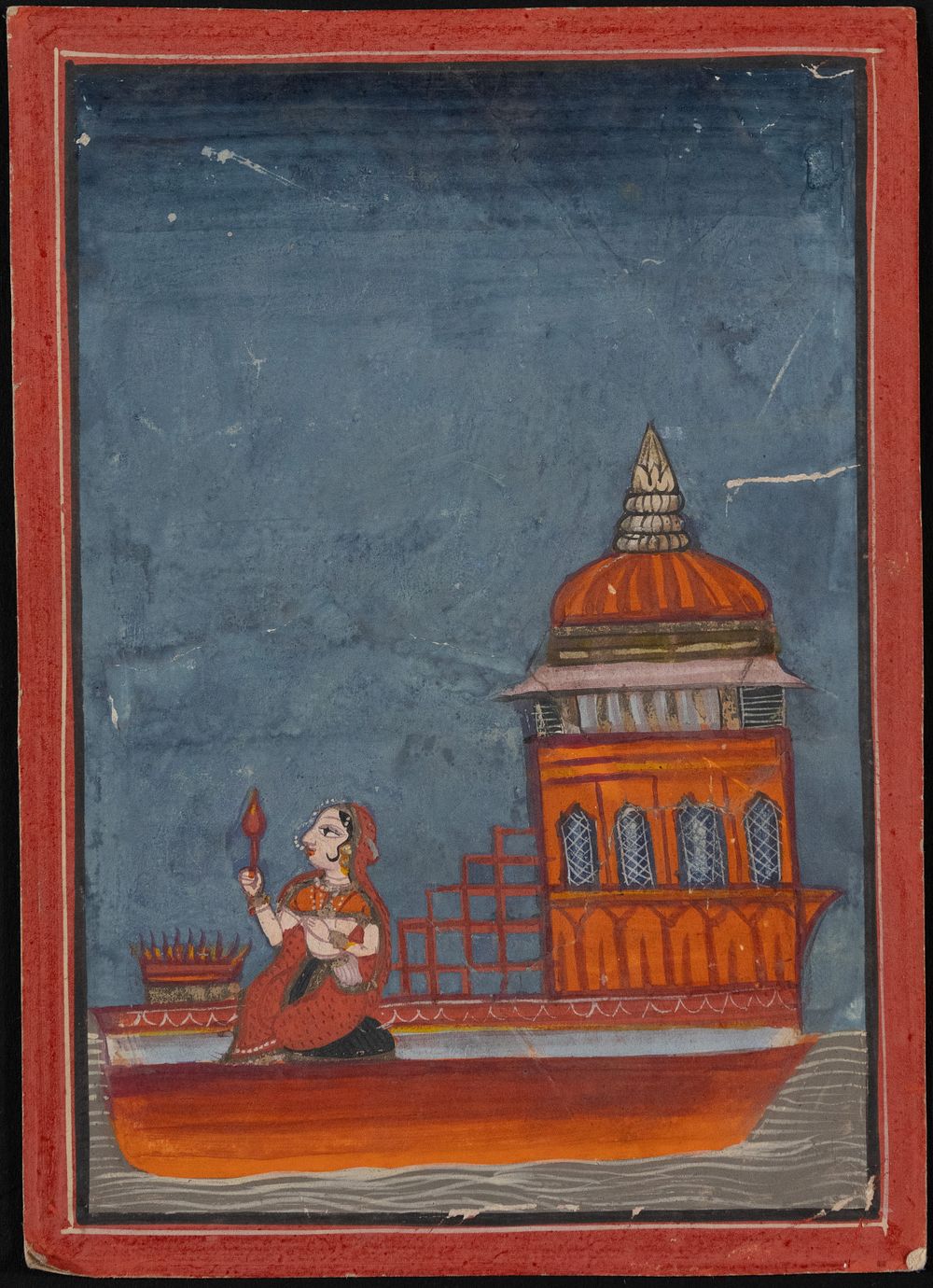 Lot 61: An Indian Miniature Painting Depicting a Modest Woman...