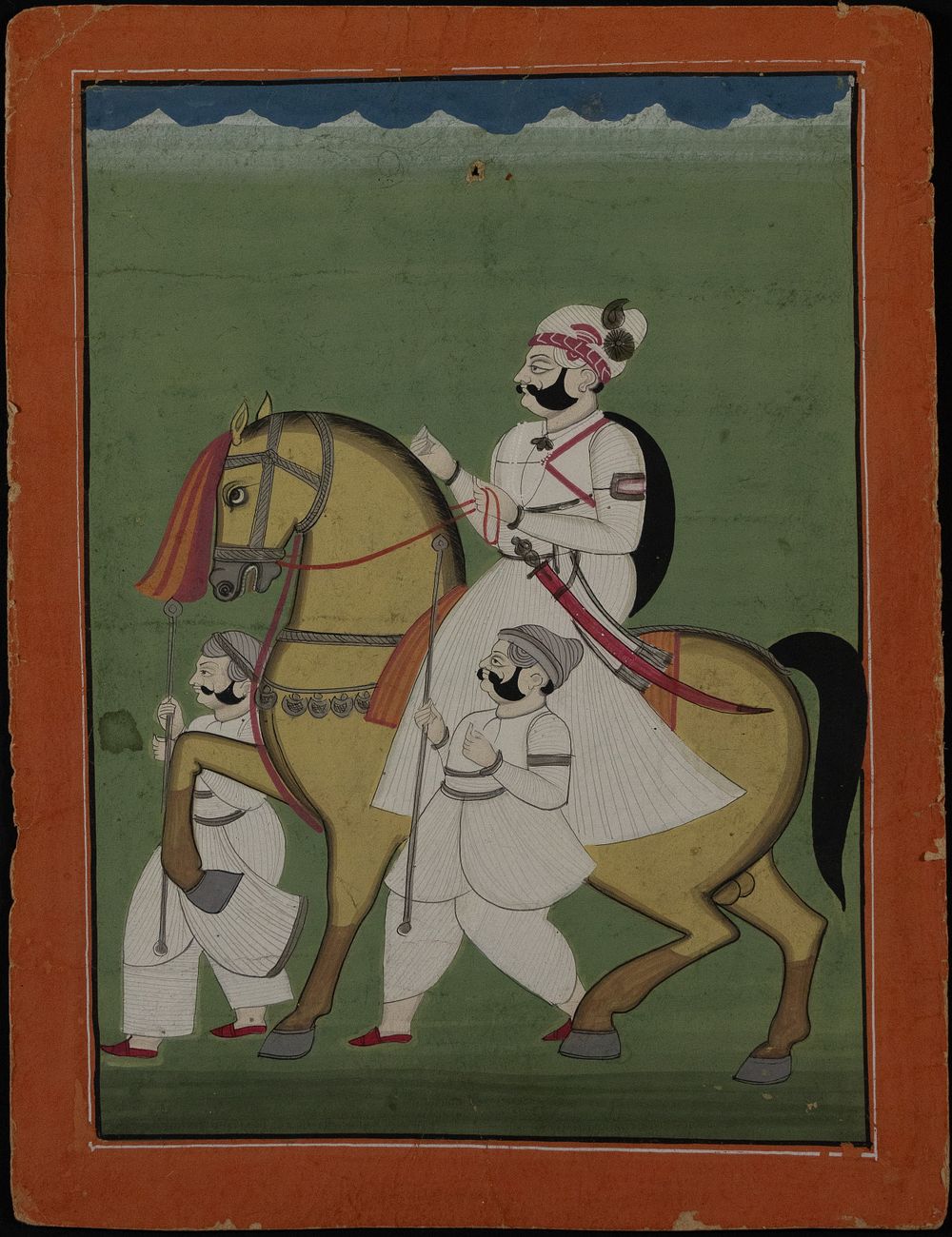 Lot 64: An Indian Miniature Painting Depicting A Nobleman, Possibly...