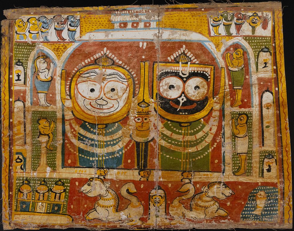 Lot 70: An Indian Orissa Jagannath Puri, Made with Natural...