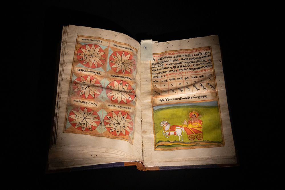 Lot 94: An Indian Sanskrit Horoscope Book, Dated 1866 (Samvat...
