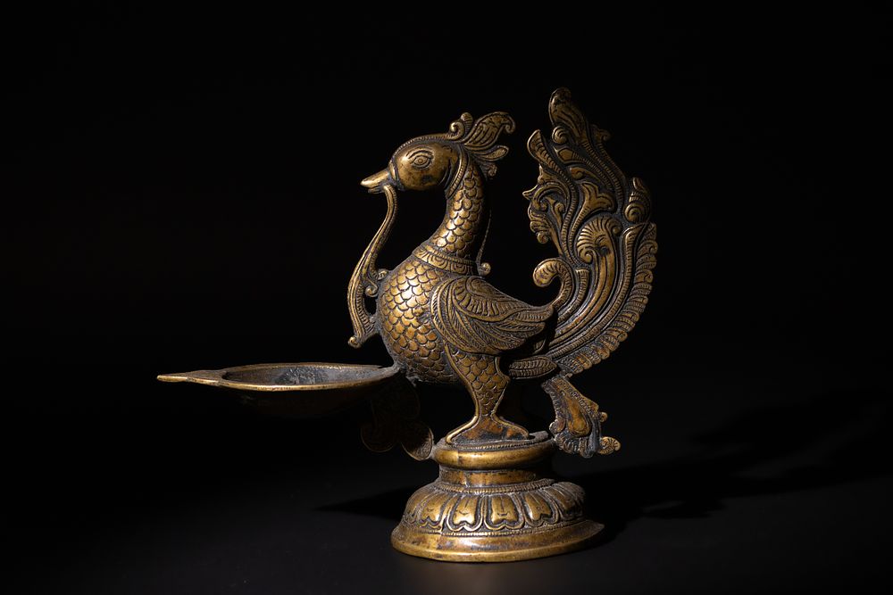 Lot 136: An Islamic Indian Bronze Phoenix Bird in the...