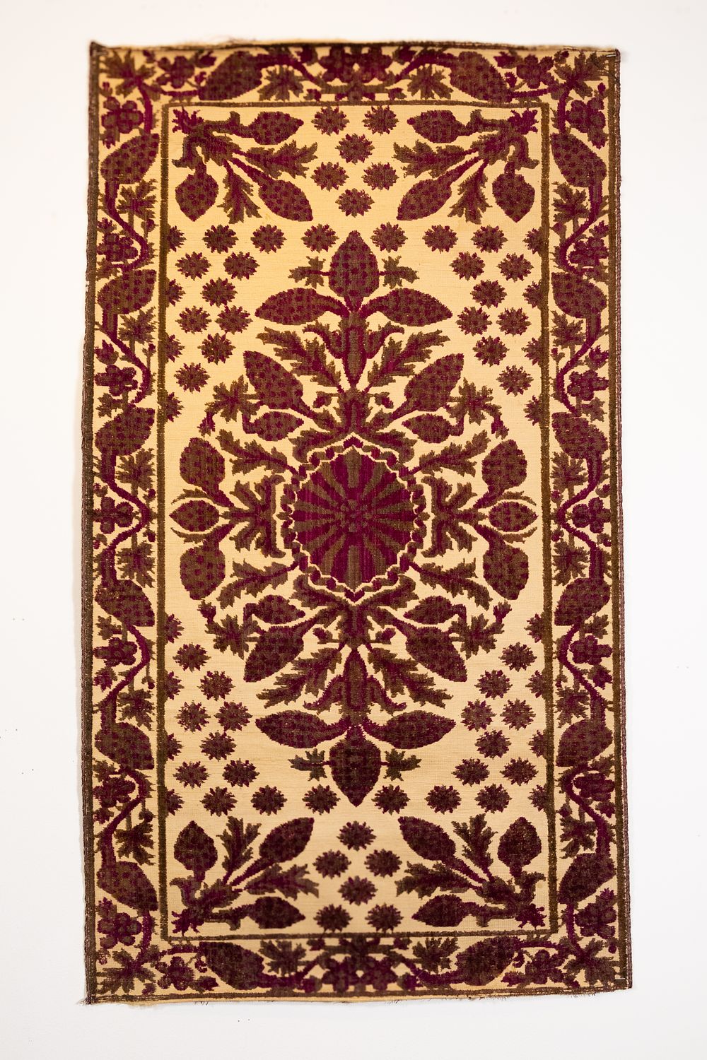 Lot 145: An Islamic Turkish Ottoman Velvet Textile Decorated with...
