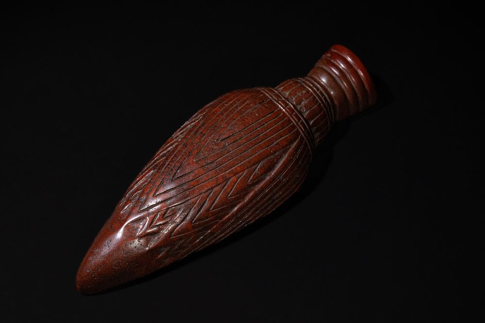 Lot 181: An Egyptian Red Jasper Cosmetic Vessel, Saite Period...
