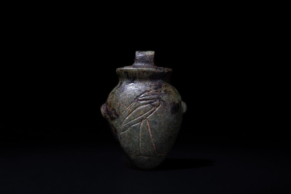Lot 183: An Egyptian Hardstone Pendant in the Form of...