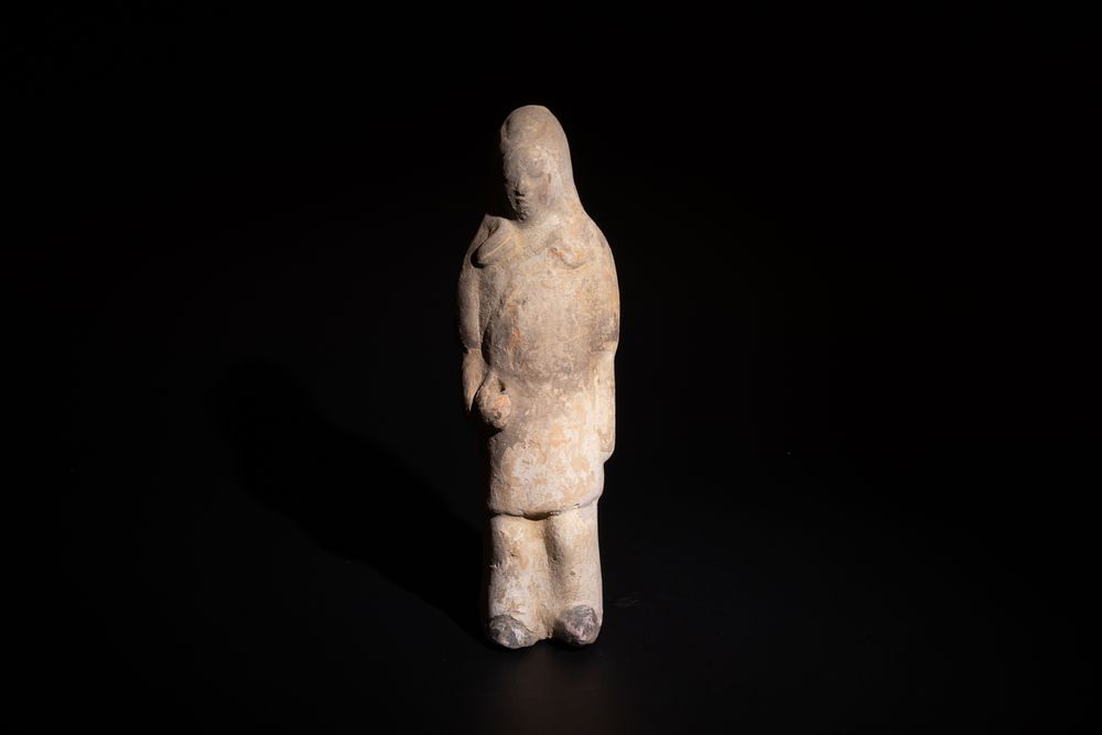 Lot 243: A Chinese Tang Dynasty Terracotta Figure of a...